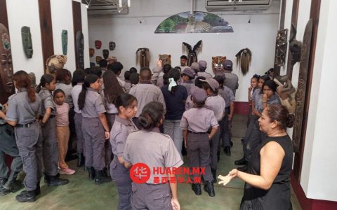 布线机器人“遮蔽”阿卡普尔科霍尔尼托斯文化走廊博物馆风采