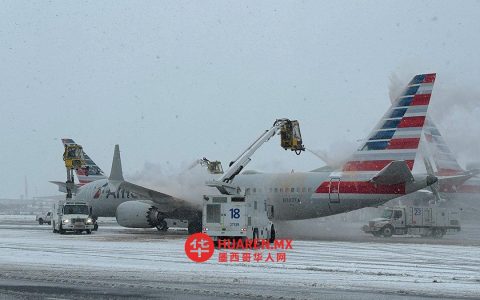 坎昆机场（Aeropuerto Internacional de Cancún）报告：106个航班受冬季风暴影响