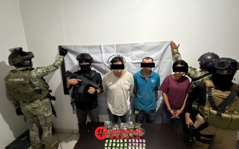 塞马尔在洛斯卡沃斯缴获毒品，逮捕三人
