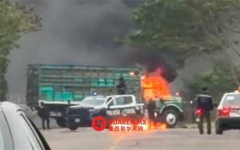 阿拉莫拖车起火，司机至今失联