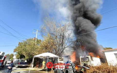新拉雷多（Nuevo Laredo）一户住宅发生火灾，一名成年残疾人不幸遇难。