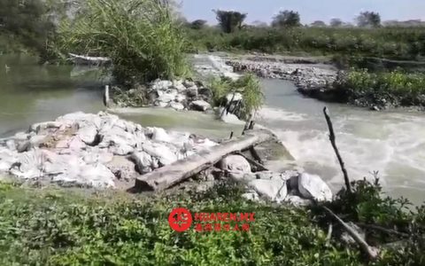 塔毛利帕斯州埃尔卡马洛特堤坝决口致水资源流失