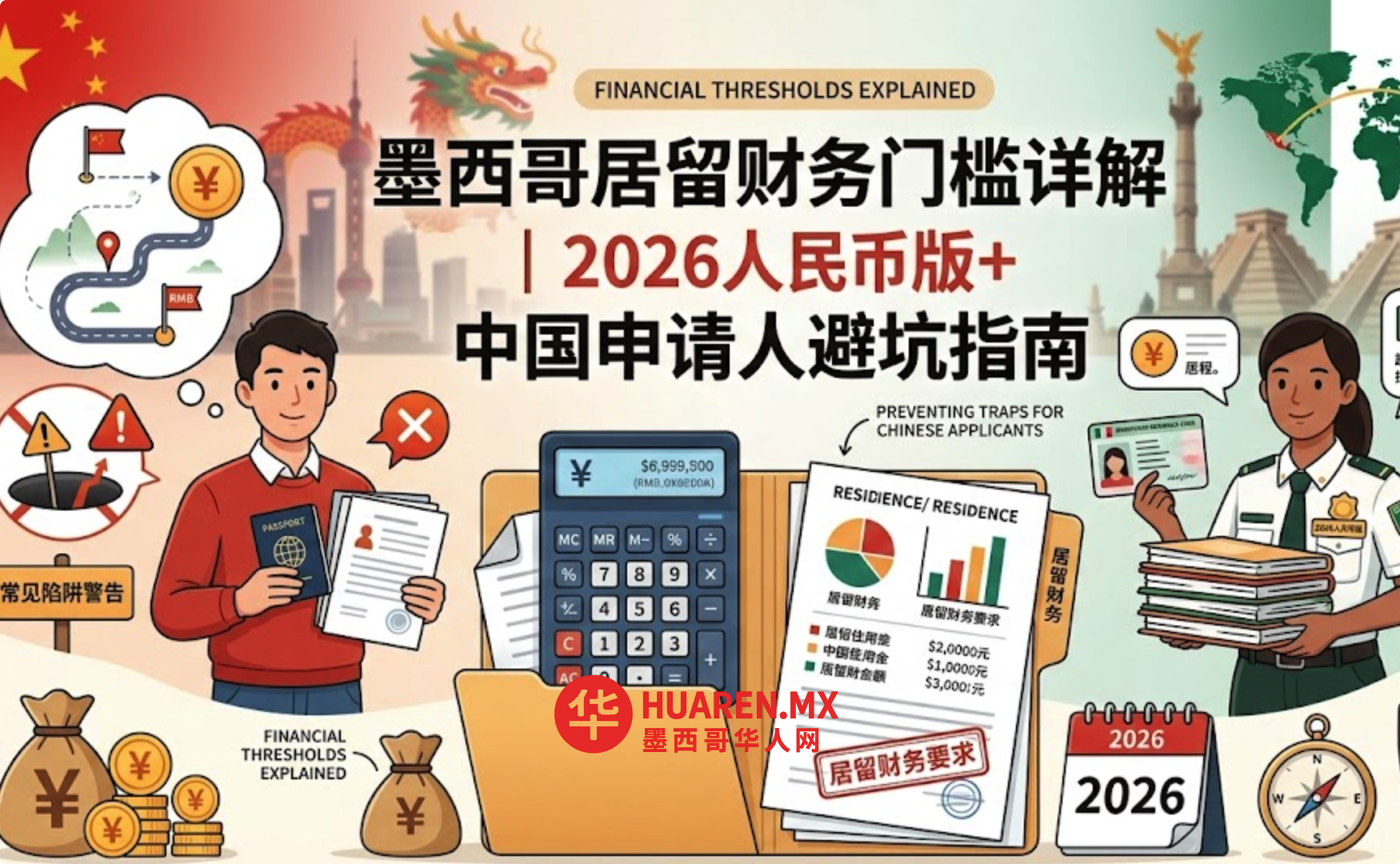 墨西哥居留财务门槛详解｜2026人民币版+中国申请人避坑指南