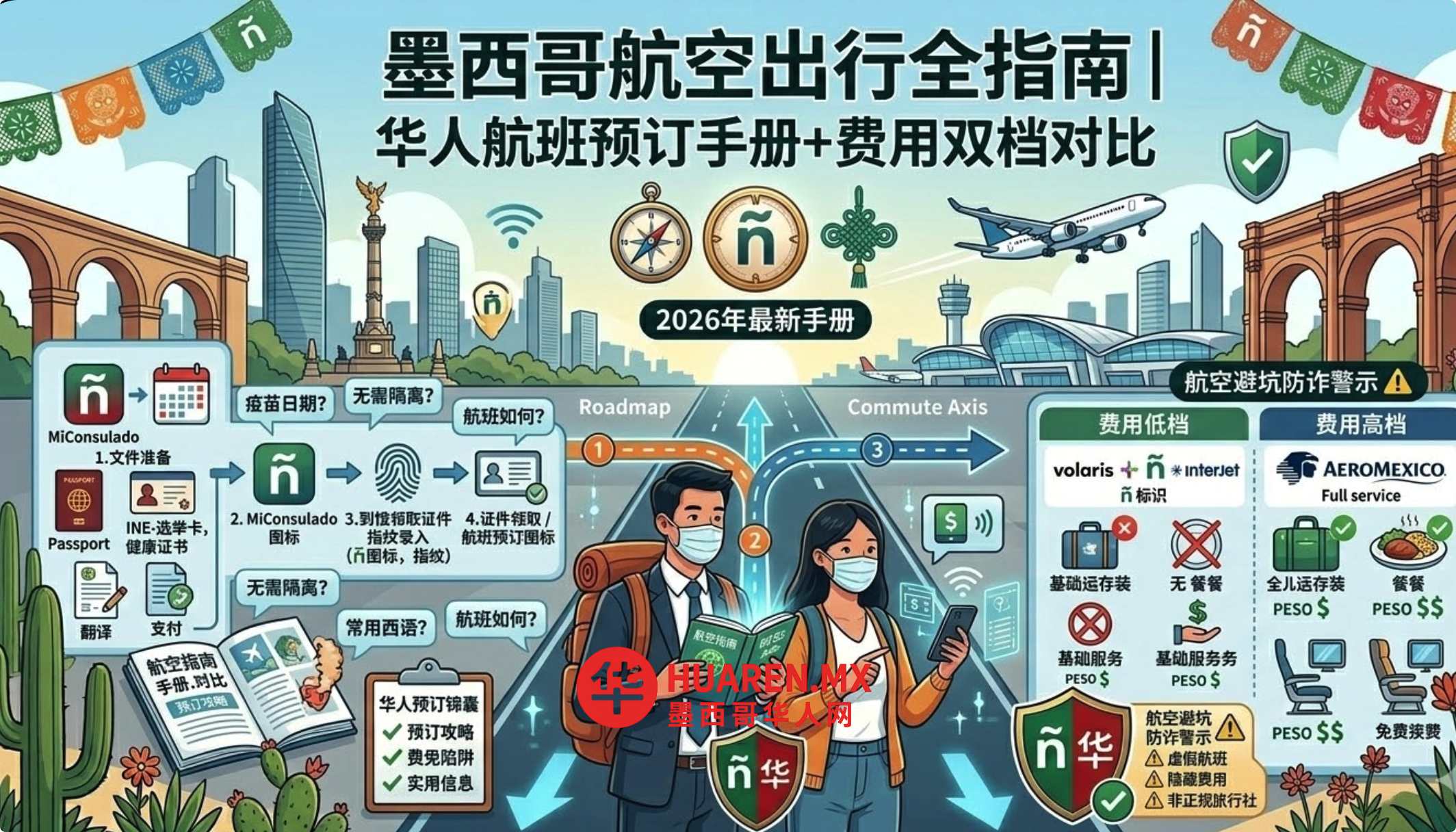 墨西哥航空出行全指南｜华人航班预订手册+费用双档对比