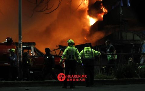 索诺拉市场火灾致百个半固定摊位受损