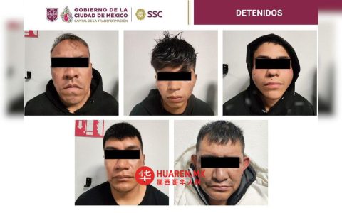 SSC在阿尔瓦罗·奥布雷贡逮捕5名高档手表盗窃案嫌疑人